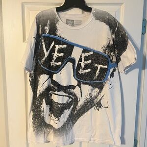 WWE Main Event Jey Uso White Graphic Men's T-Shirt